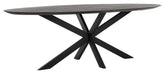 Forma de mesa oval NEGRO