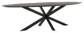 Forma de mesa oval NEGRO