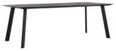 Forma rectangular de la mesa NEGRO