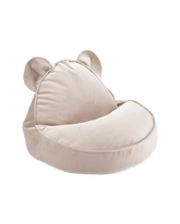 Pouf en forme d'ours beige poussiéreux