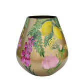 Handbeschilderde Vaas Tasman M gold summer Ø26 x H28 cm