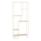 Jules Open kast - L76 x B30 x H178 cm - Metaal - Lichtbruin