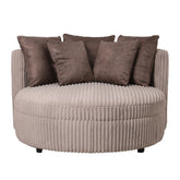 Fauteuil Fayen Taupe Met 5 Kussens PTMD