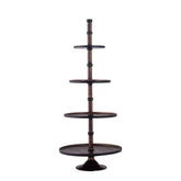 PTMD Glinda Copper Alu Etagère Rond L - Handgemaakt