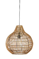 Ceiling lamp Pacino - Dark Brown Rattan - Ø40x41.5cm