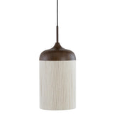 Ceiling lamp Dania - Brown/Cream - Ø27.5x52cm