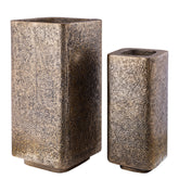 Pot Indira Goud Aluminium H99cm Set van 2 PTMD