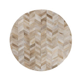 Joanne Beige cowhair patchwork carpet round S translates to "Joanne Beige cowhair patchwork carpet round S" in Only.