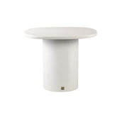 Krysta White mdf coffee table organic shape S