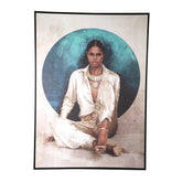 Lilyann Natural polyester painting rectangle woman