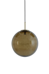 Ceiling lamp Magdala - Brown Glass - Ø40cm