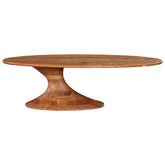 Nemo natural acacia wooden dining table oval 220cm