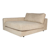 Sofá chaise longue Nilla con brazo izquierdo en arena Ant3 Sic.