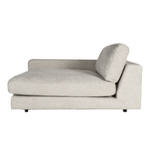 Nilla sofa chaise longue arm Left SIC Leg Dove translates to "Nilla sofa with chaise longue arm, left side, SIC leg in Dove color."