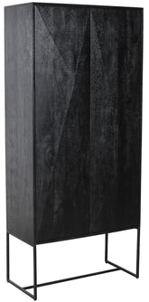 Onyx cabinet black 2 drs