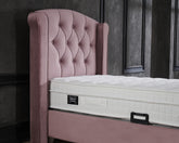 Storage box spring Aurora Velvet Pink 90x200