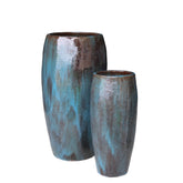 Rachyl Blue esmaltado olla redonda de cerámica alta SV2