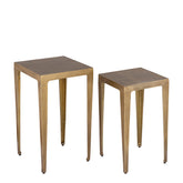 Rivva Brass casted alu square side table sv2 low