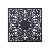 Sina Black mango wood wallpanel square carved L to Only.