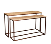 Zoah Copper mango wood rectangle sidetable SV2