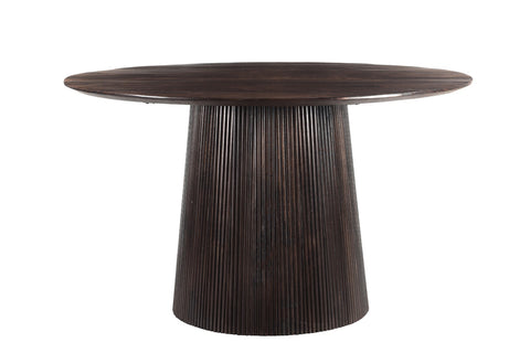 Eettafel Salvator Walnut Rond 130 cm Livingfurn