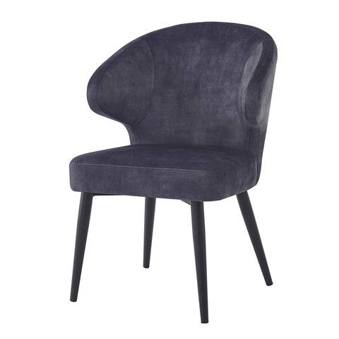 Donna Anthracite Velvet (set of 2)