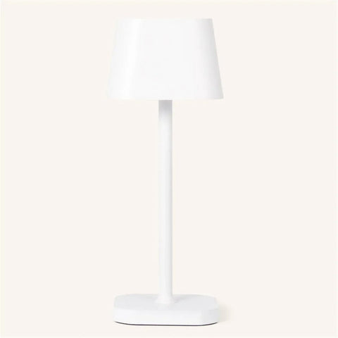 Ava witte oplaadbare tafellamp – stijlvolle, draadloze en dimbare verlichting