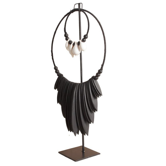 K33 zwart -wit octo ketting l