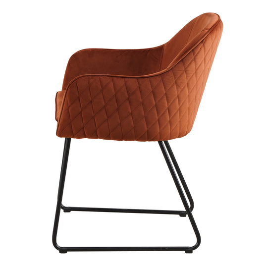Benthe Rust Copper Velvet (set of 2)