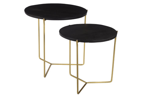 Mason Negro/Brass Set de 2