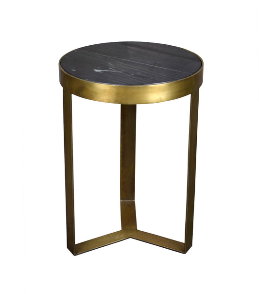 Glennis Marmor Schwarz Gold 40 cm