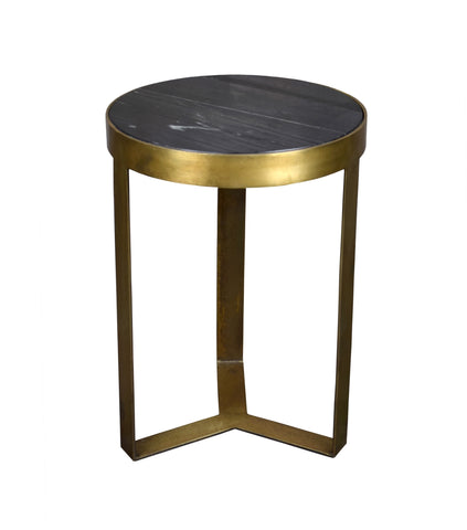 Glennis Marmor Schwarz Gold 40 cm