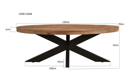 Robusto Oval 130 cm