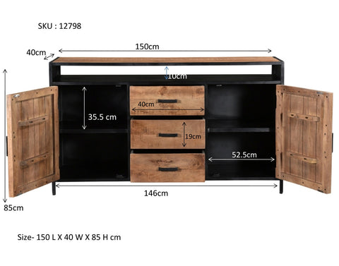 Robusto Abierto 150 cm
