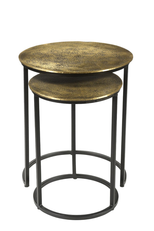 Conjunto de 2 piezas de hierro fundido Beau Gold.