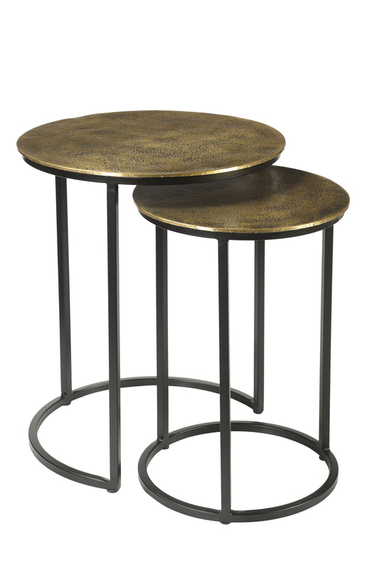 Conjunto de 2 piezas de hierro fundido Beau Gold.