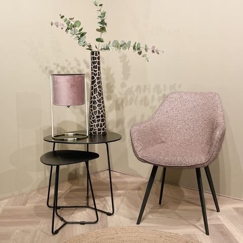 Luca Boucle Vintage Rosa (set de 2)