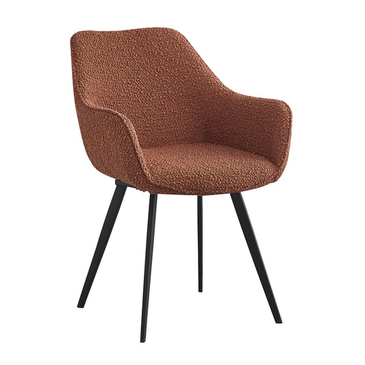 Luca Boucle Leaf Brown (set of 2)
