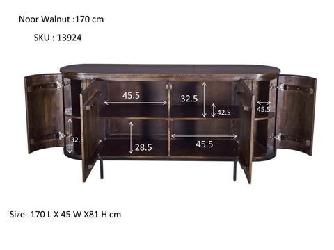 Noor Walnut 170cm