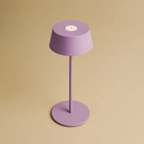 Hugo Violet Lila Oplaadbare tafellamp - Stijlvol, dimbare lamp & draadloos