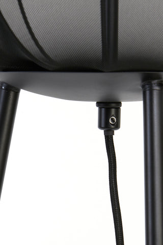 Vloerlamp driepoot Ø42x132 cm PLUMERIA zwart