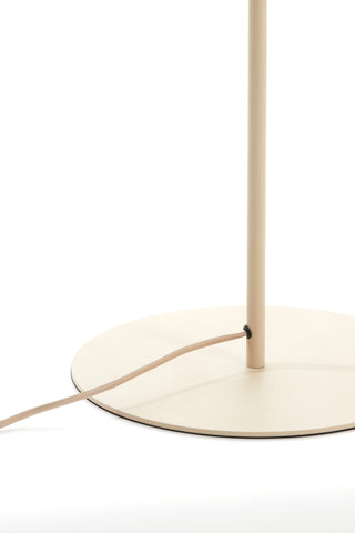 Vloerlamp Fringe Naturel+Crème Ø30x165 cm VT Wonen