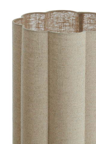 Vloerlamp Fringe Naturel+Crème Ø30x165 cm VT Wonen