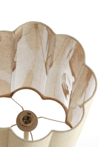 Vloerlamp Fringe Naturel+Crème Ø30x165 cm VT Wonen