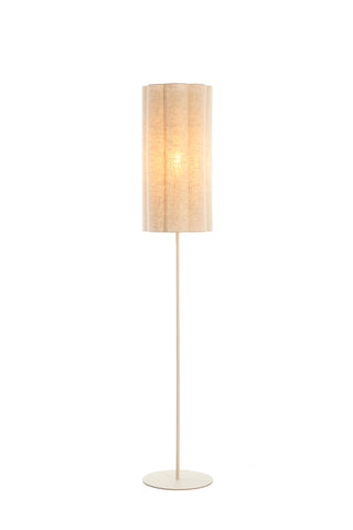 Vloerlamp Fringe Naturel+Crème Ø30x165 cm VT Wonen