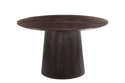 Eettafel Salvator Walnut Rond 130 cm Livingfurn