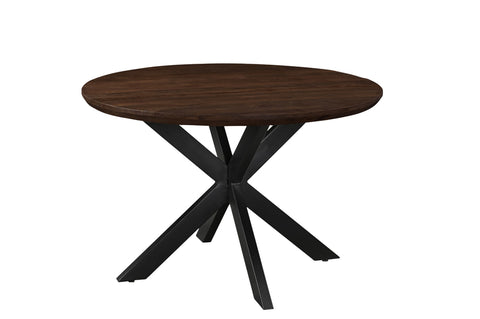 Eettafel Jesper Round Bruin 120 cm Livingfurn
