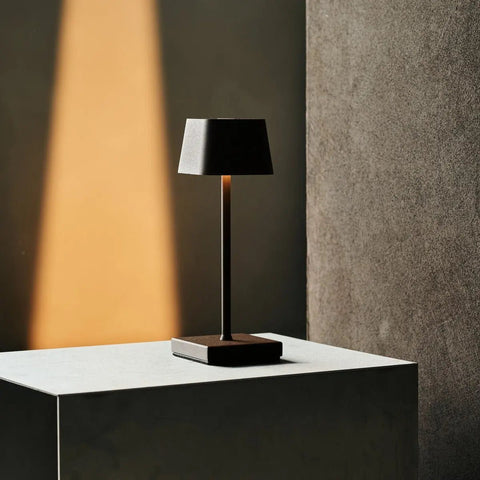 Sarphati Mini Mocha Brown Tafellamp - Draadloos Oplaadbaar & Dimbaar