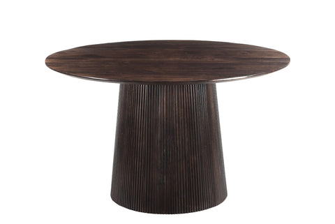 Eettafel Salvator Walnut Rond 130 cm Livingfurn