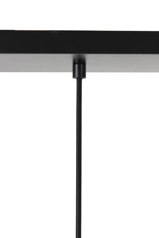 Hanglamp 5L 104x20x120 cm RAKEL antiek brons+smoke